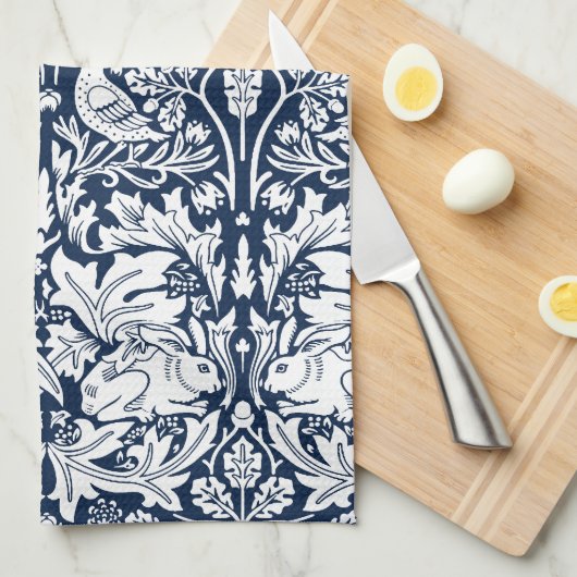 William Morris Brer Konijnenpatroon Theedoek (Quarter Fold)