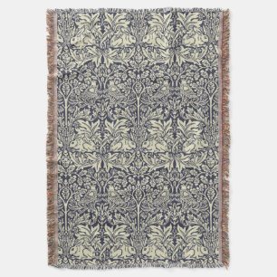 William Morris Brer Rabbit  Blue Pattern Deken