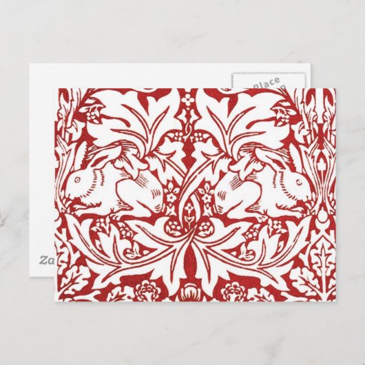 William Morris - Brer Rabbit Briefkaart (Voorkant / Achterkant)