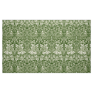 William Morris Brer Rabbit Dark Green Pattern Stof