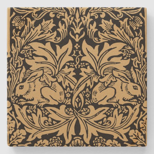 William Morris Brer Rabbit  Pattern Stenen Onderzetter (Voorkant)