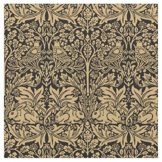 William Morris Brer Rabbit  Pattern Stof (Close Up)