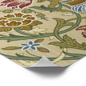 William Morris Brocaat Bloem Behang Patroon Poster (Hoek)