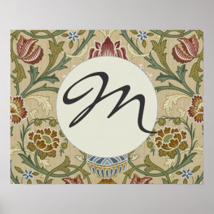 William Morris Brocaat Bloem Behang Patroon Poster