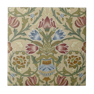 William Morris Brocaat Bloem Behang Patroon Tegeltje