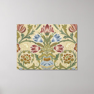William Morris Brocade Bloem Behang Patroon Canvas Afdruk