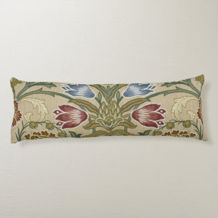 William Morris Brocade Bloem Behang Patroon Lichaamskussen