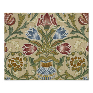 William Morris Brocade Bloem Behang Patroon Perfect Poster