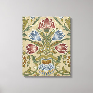William Morris Brocade Floral Wallpaper Pattern Canvas Afdruk