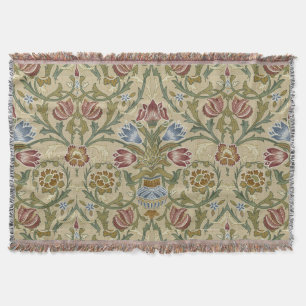 William Morris Brocade Floral Wallpaper Pattern Deken