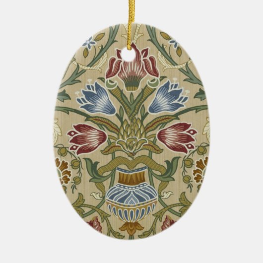 William Morris Brocade Floral Wallpaper Pattern Keramisch Ornament (Voorkant)