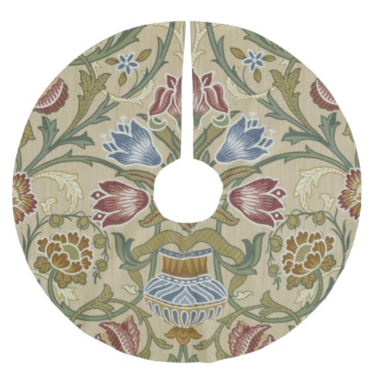 William Morris Brocade Floral Wallpaper Pattern Kerstboom Rok (Voorkant)