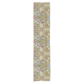 William Morris Brocade Floral Wallpaper Pattern Korte Tafelloper (Voorkant)