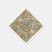 William Morris Brocade Floral Wallpaper Pattern Servetten (Hoek)