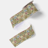 William Morris Brokaat Bloem Behang Patroon Lint (Achterkant)