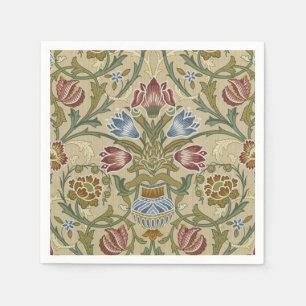 William Morris Brokaat Bloem Behang Patroon Servet