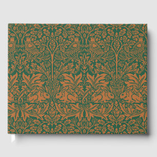 William Morris Brother Konijn Amber Zwart Patroon Gastenboek
