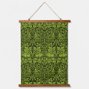 William Morris Brother Konijn Salie Groen Zwart Hangend Wandkleed