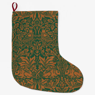 William Morris Brother Rabbit Amber Zwart Patroon Grote Kerstsok