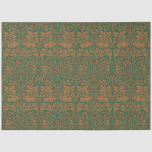 William Morris Brother Rabbit Amber Zwart Patroon Tissuepapier