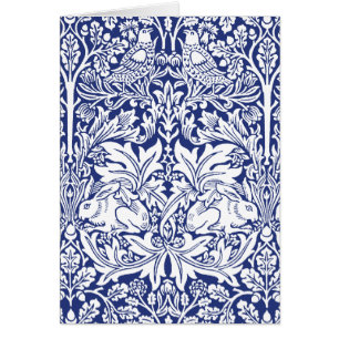 William Morris Brother Rabbit Blue Motif Vintage