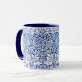 William Morris Brother Rabbit Blue Pattern Mok (Voorkant links)