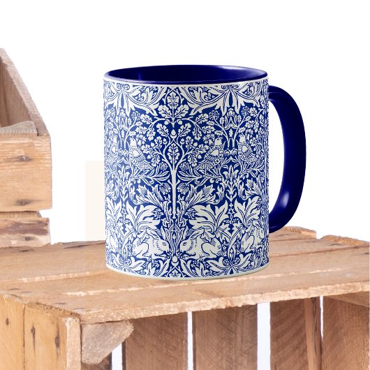 William Morris Brother Rabbit Blue Pattern Mok