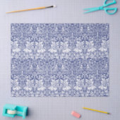 William Morris Brother Rabbit Blue  Pattern Tissuepapier (Craft)
