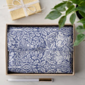 William Morris Brother Rabbit Blue  Pattern Tissuepapier (Geschenk)