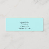 William Morris Brother Rabbit Pattern in Blue Mini Visitekaartje (Achterkant)