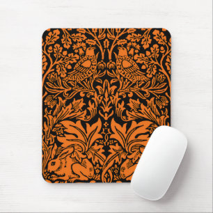William Morris Brother Rabbit Roest Zwart Patroon Muismat