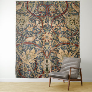 William Morris Bullerswood Antieke Vogel Kunst Wandkleed