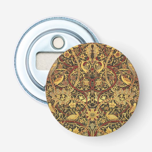 William Morris Bullerswood Faux Tapestry Button Flesopener (Voorkant)