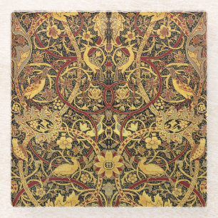 William Morris Bullerswood Faux Tapestry Glazen Onderzetter