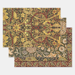 William Morris Bullerswood Faux Tapijt Inpakpapier Vel