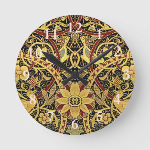 William Morris Bullerswood Faux Tapijt Ronde Klok