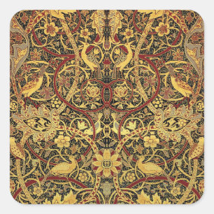 William Morris Bullerswood Faux Tapijt Vierkante Sticker