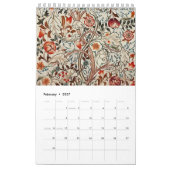 William Morris calendrier des murs graphiques (Feb 2027)