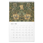 William Morris calendrier des murs graphiques (Mar 2026)