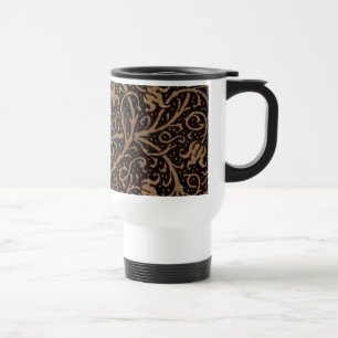 William Morris Campion Gefineerd Leren Damast Reisbeker