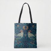 William Morris Canvas tas voor Vrouwen, Bird Print (Voorkant)