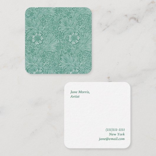 William Morris Carte de visite (Devant / Derrière)