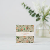 WILLIAM MORRIS CARTE DE VISITE MOTIF BOTANIQUE (Debout devant)