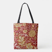 William Morris Cherwell Floral Pattern Red Draagtas (Achterkant)