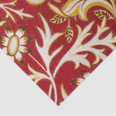 William Morris Cherwell Floral Pattern Red Tissuepapier (Detail)