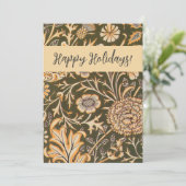 William Morris Cherwell Wallpaper Pattern Feestdagenkaart (Staand voorkant)