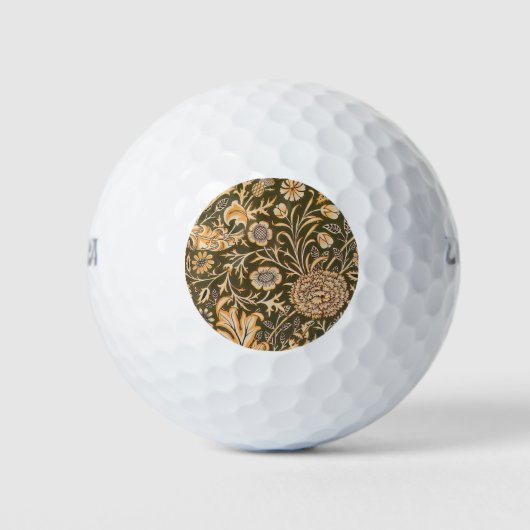 William Morris Cherwell Wallpaper Pattern Golfballen (Voorkant)