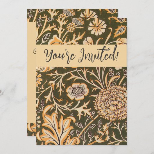 William Morris Cherwell Wallpaper Pattern Kaart (Voorkant / Achterkant)