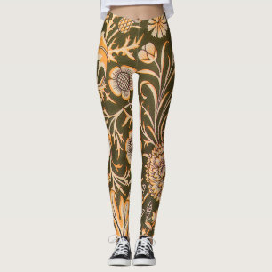 William Morris Cherwell Wallpaper Pattern Leggings