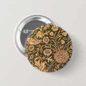 William Morris Cherwell Wallpaper Pattern Ronde Button 5,7 Cm (Voorkant /achterkant)